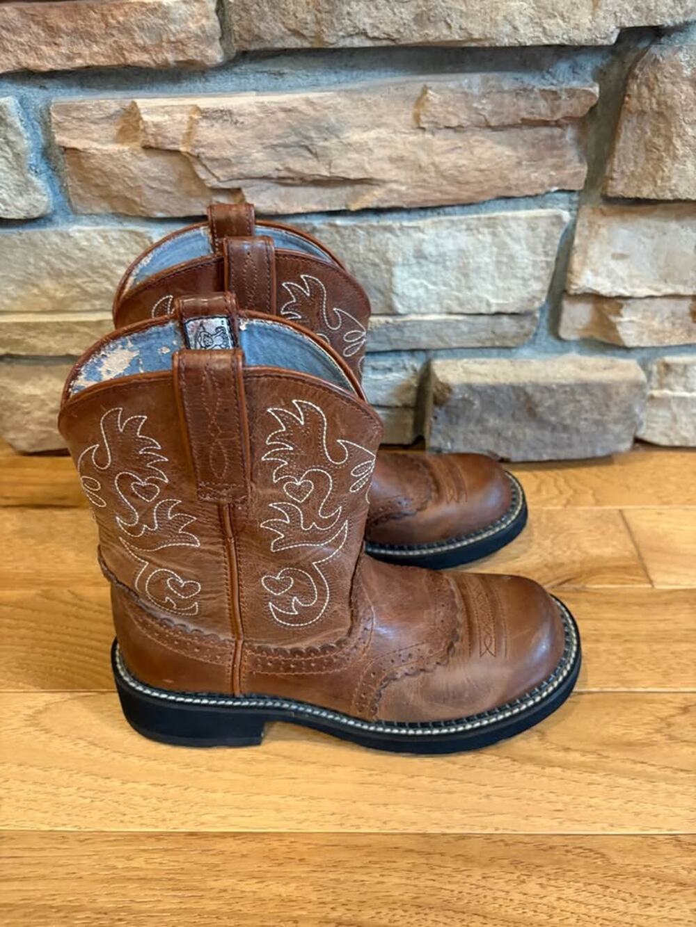 Ariat Fatbaby Western Boots Women’s Size 7 B Brown Leather Cowboy Boots